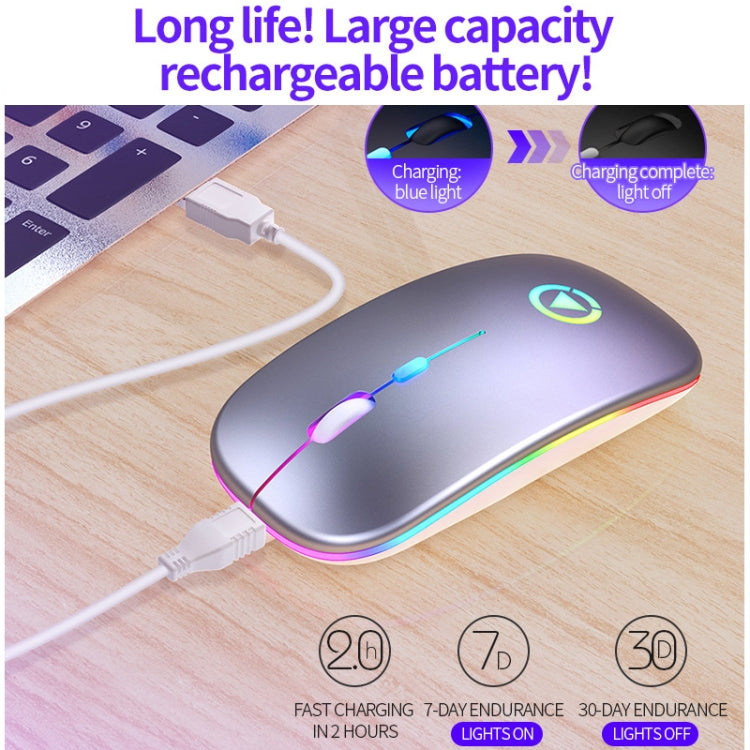 YINDIAO A2 2.4GHz 1600DPI 3-modes Adjustable Wireless Silent Mouse, Battery Powered, Battery ver.