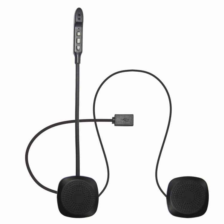 T2 Bluetooth V5.0 Helmet Headset 5V for Motorcycle Driving with Anti-interference Microphone