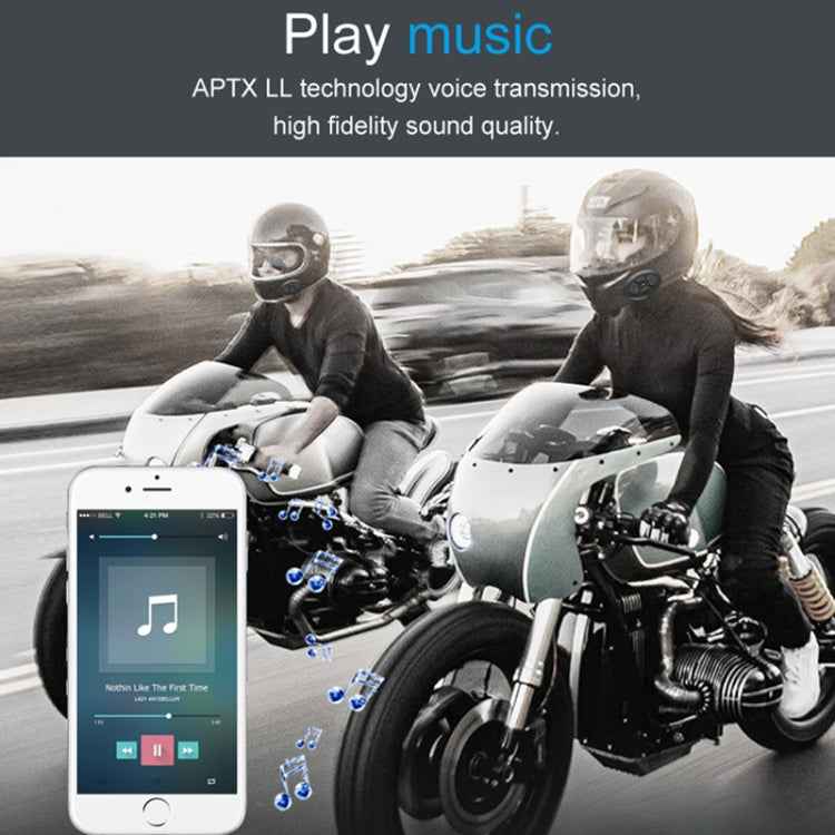 Dier DK12 800m Helmet Wireless Bluetooth Headset 5.0 Waterproof Double Motorcycle Call Headset With Intercom Function