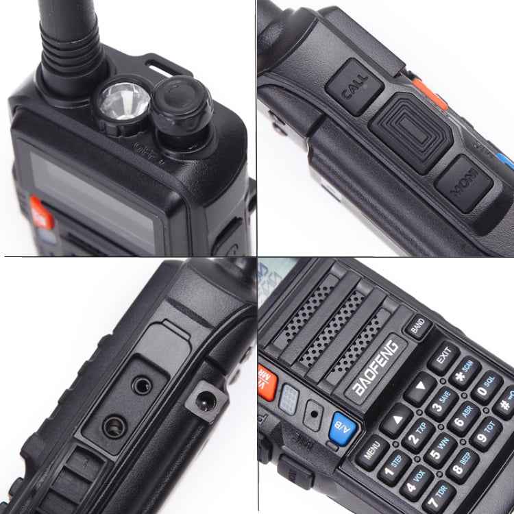 Baofeng BF-UV5R Plus S9 FM Interphone Handheld Walkie Talkie, US Plug