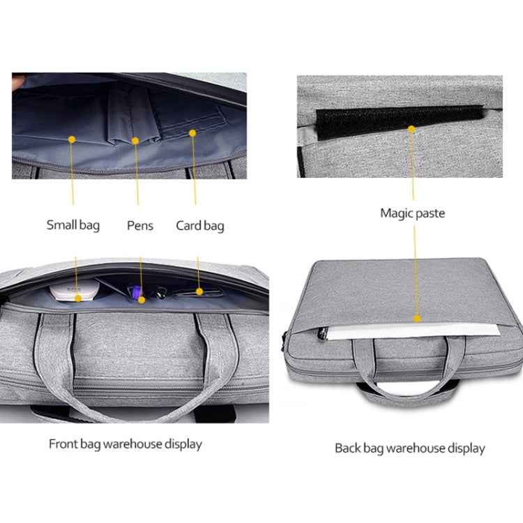 DJ06 Oxford Cloth Waterproof Wear-resistant Portable Expandable Laptop Bag for 14.1 inch Laptops, with Detachable Shoulder Strap