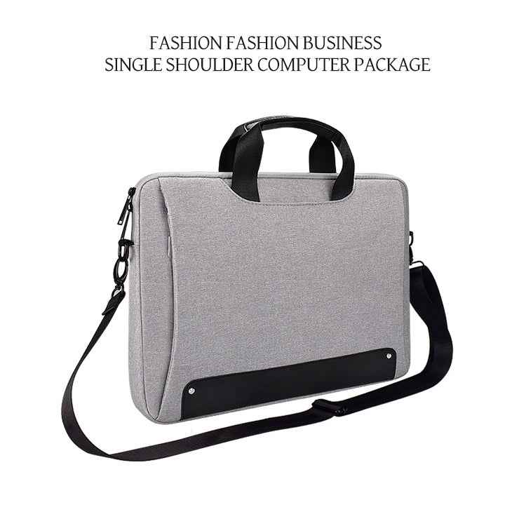 DJ08 Oxford Cloth Waterproof Wear-resistant Laptop Bag for 15.6 inch Laptops, with Concealed Handle & Luggage Tie Rod & Adjustable Shoulder Strap