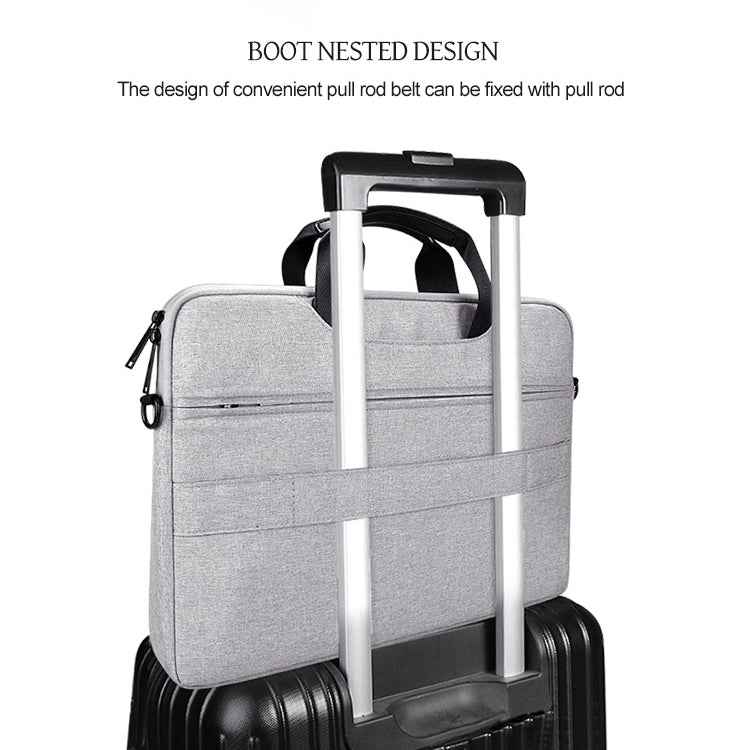DJ08 Oxford Cloth Waterproof Wear-resistant Laptop Bag for 15.6 inch Laptops, with Concealed Handle & Luggage Tie Rod & Adjustable Shoulder Strap
