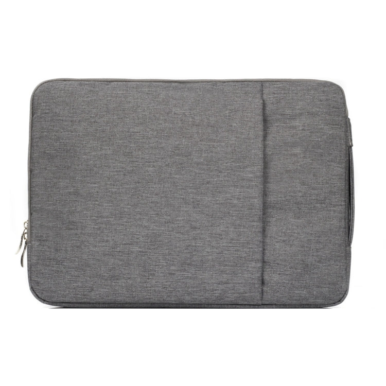 15.4 inch Universal Fashion Soft Laptop Denim Bags Portable Zipper Notebook Laptop Case Pouch for MacBook Air / Pro, Lenovo and other Laptops, Size: 39.2x28.5x2cm, 15.4 inch Grey, 15.4 inch Dark Blue, 15.4 inch Black