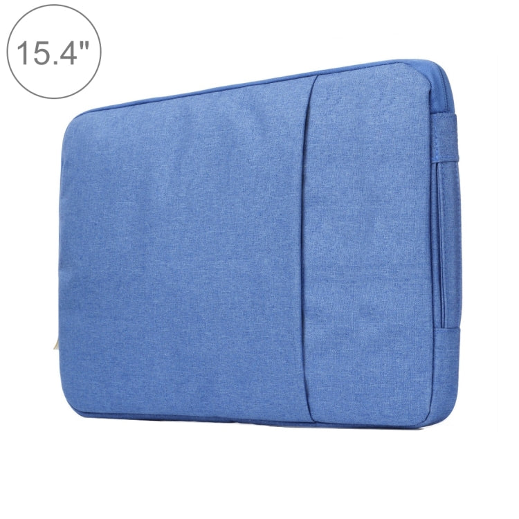 15.4 inch Universal Fashion Soft Laptop Denim Bags Portable Zipper Notebook Laptop Case Pouch for MacBook Air / Pro, Lenovo and other Laptops, Size: 39.2x28.5x2cm, 15.4 inch Magenta, 15.4 inch Blue, 15.4 inch Grey, 15.4 inch Dark Blue, 15.4 inch Black