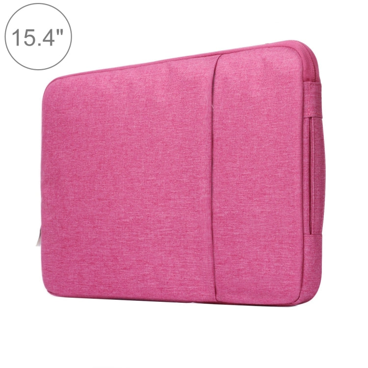 15.4 inch Universal Fashion Soft Laptop Denim Bags Portable Zipper Notebook Laptop Case Pouch for MacBook Air / Pro, Lenovo and other Laptops, Size: 39.2x28.5x2cm, 15.4 inch Magenta, 15.4 inch Blue, 15.4 inch Grey, 15.4 inch Dark Blue, 15.4 inch Black