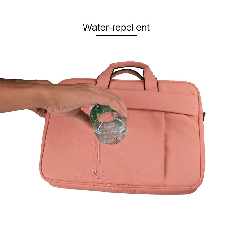 DJ03 Waterproof Anti-scratch Anti-theft One-shoulder Handbag for 14.1 inch Laptops, with Suitcase Belt, DJ03 14.1 inch Black, DJ03 14.1 inch Pink, DJ03 14.1 inch Navy Blue