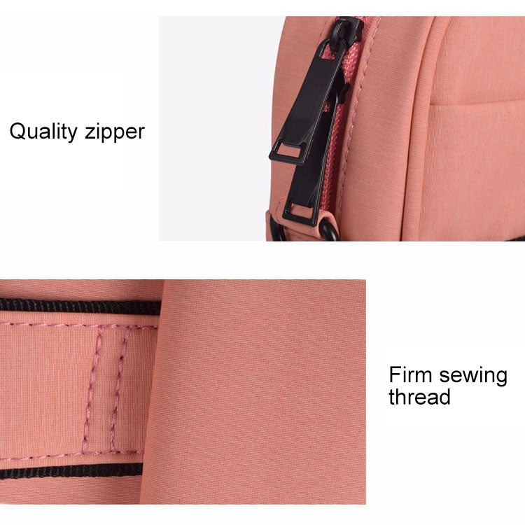 DJ03 Waterproof Anti-scratch Anti-theft One-shoulder Handbag for 14.1 inch Laptops, with Suitcase Belt, DJ03 14.1 inch Black, DJ03 14.1 inch Pink, DJ03 14.1 inch Navy Blue