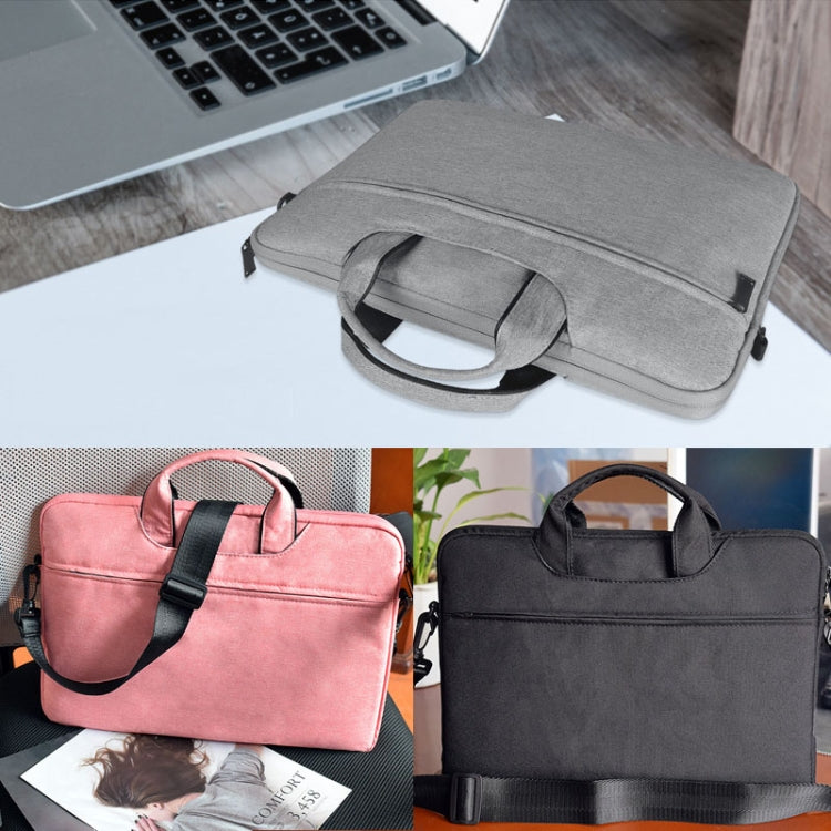 ST01S Waterproof Oxford Cloth Hidden Portable Strap One-shoulder Handbag for 15.6 inch Laptops, ST01S 15.6 inch Black, ST01S 15.6 inch Pink, ST01S 15.6 inch Light Grey, ST01S 15.6 inch Dark Gray, ST01S 15.6 inch Navy Blue