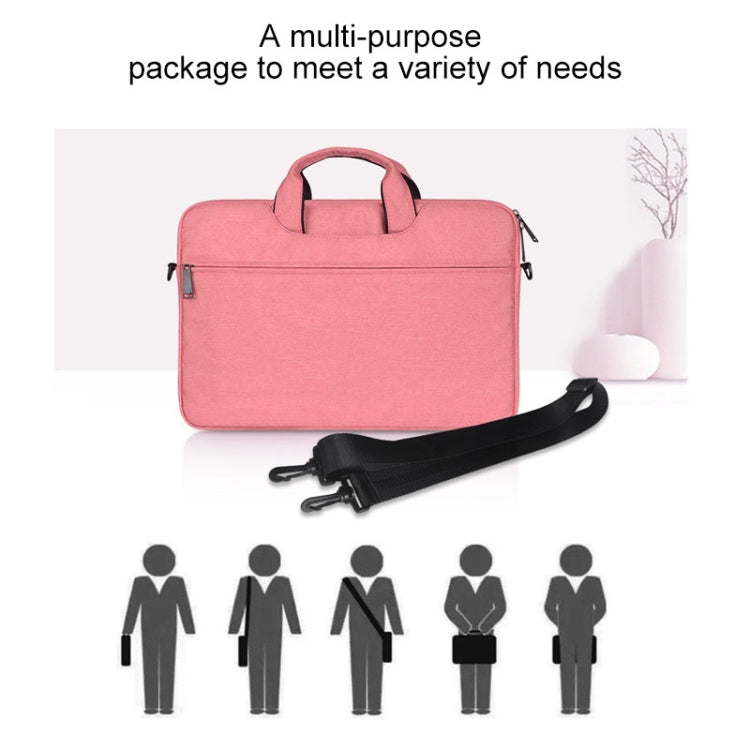 ST01S Waterproof Oxford Cloth Hidden Portable Strap One-shoulder Handbag for 15.6 inch Laptops, ST01S 15.6 inch Black, ST01S 15.6 inch Pink, ST01S 15.6 inch Light Grey, ST01S 15.6 inch Dark Gray, ST01S 15.6 inch Navy Blue