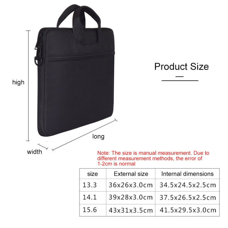 ST01S Waterproof Oxford Cloth Hidden Portable Strap One-shoulder Handbag for 15.6 inch Laptops, ST01S 15.6 inch Black, ST01S 15.6 inch Pink, ST01S 15.6 inch Light Grey, ST01S 15.6 inch Dark Gray, ST01S 15.6 inch Navy Blue