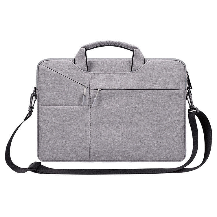 ST02S Waterproof Tear Resistance Hidden Portable Strap One-shoulder Handbag for 14.1 inch Laptops, with Suitcase Belt, ST02S 14.1 inch Pink, ST02S 14.1 inch Light Grey, ST02S 14.1 inch Navy Blue, ST02S 14.1 inch Black, ST02S 14.1 inch Dark Gray