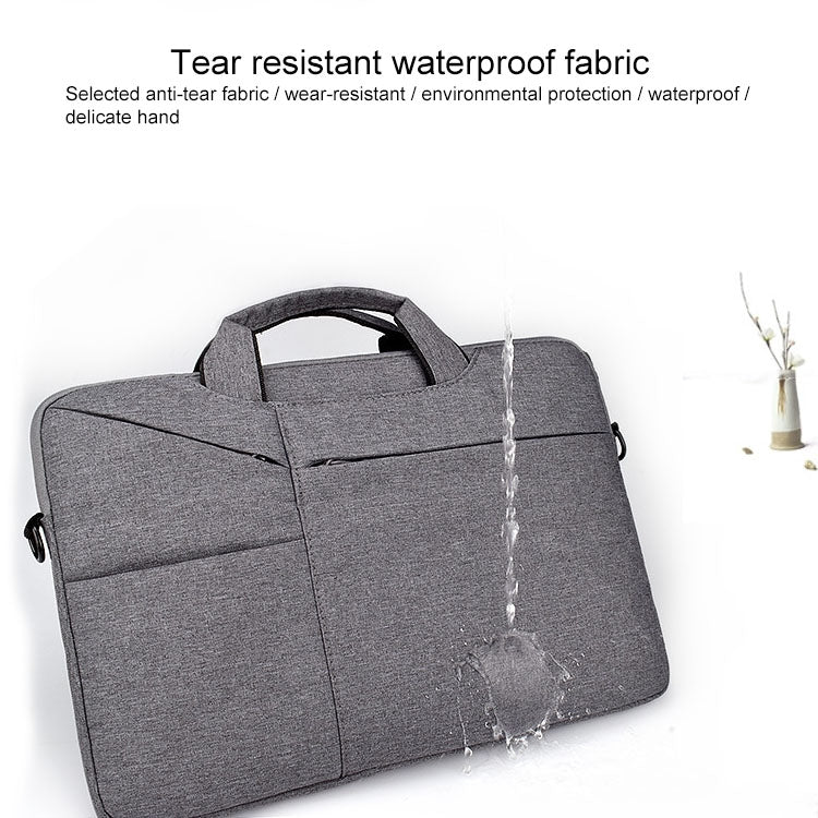 ST02S Waterproof Tear Resistance Hidden Portable Strap One-shoulder Handbag for 15.6 inch Laptops, with Suitcase Belt, ST02S 15.6 inch Navy Blue, ST02S 15.6 inch Black, ST02S 15.6 inch Dark Gray, ST02S 15.6 inch Pink, ST02S 15.6 inch Light Grey