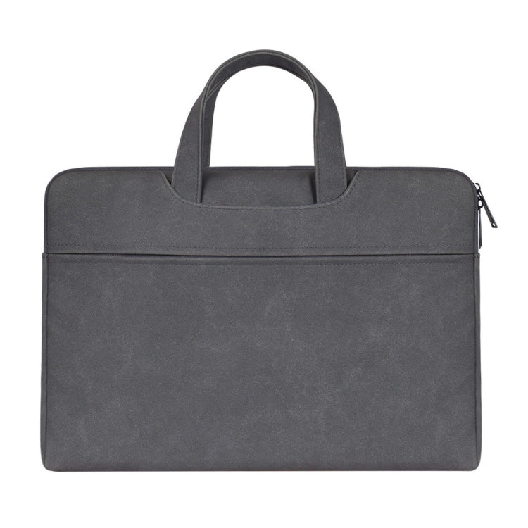 ST06 Waterproof PU Leather Zipper Hidden Portable Strap One-shoulder Handbag for 15.6 inch Laptops, with Suitcase Belt, ST06 15.6 inch Light Grey, ST06 15.6 inch Dark Gray, ST06 15.6 inch Pink