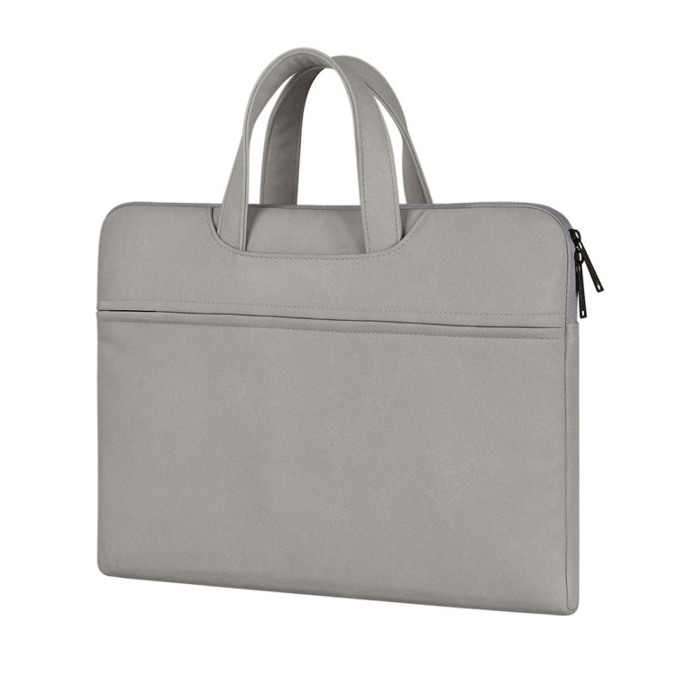 ST06 Waterproof PU Leather Zipper Hidden Portable Strap One-shoulder Handbag for 15.6 inch Laptops, with Suitcase Belt, ST06 15.6 inch Light Grey, ST06 15.6 inch Dark Gray, ST06 15.6 inch Pink