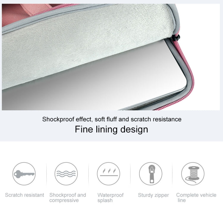 ST06 Waterproof PU Leather Zipper Hidden Portable Strap One-shoulder Handbag for 15.6 inch Laptops, with Suitcase Belt, ST06 15.6 inch Light Grey, ST06 15.6 inch Dark Gray, ST06 15.6 inch Pink
