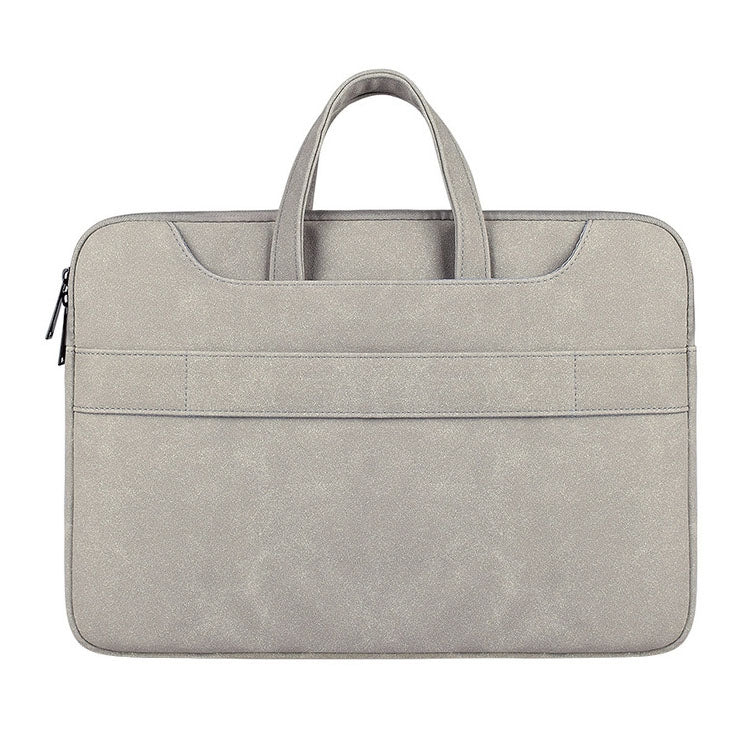 ST06S Waterproof PU Leather Zipper Hidden Portable Strap One-shoulder Handbag for 13.3 inch Laptops, with Magic Stick & Suitcase Belt, ST06S 13.3 inch Light Grey, ST06S 13.3 inch Dark Gray, ST06S 13.3 inch Pink