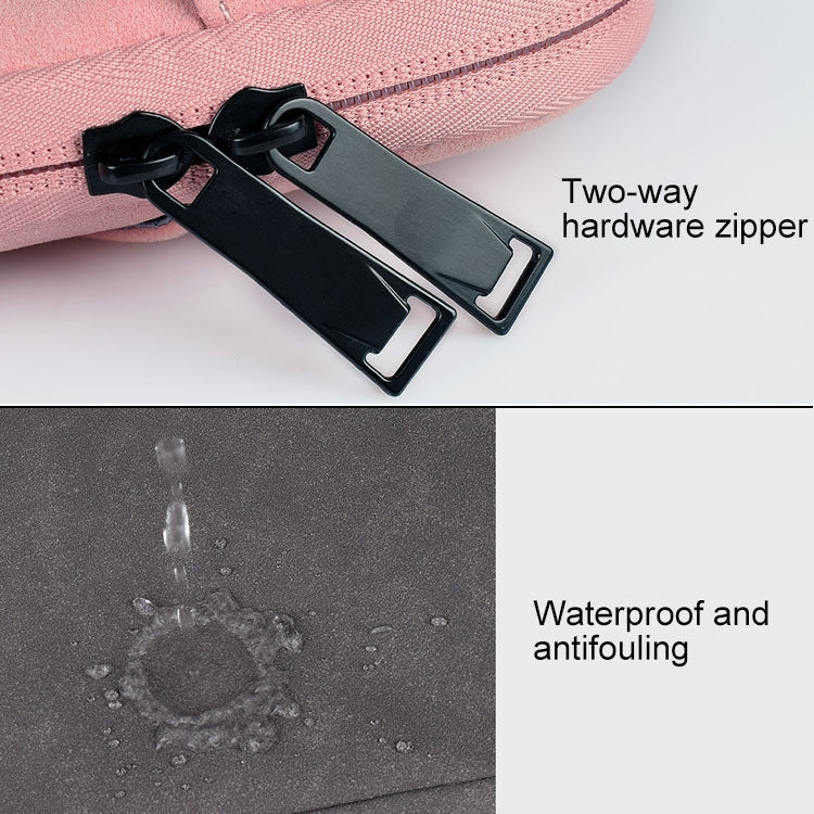 ST06S Waterproof PU Leather Zipper Hidden Portable Strap One-shoulder Handbag for 13.3 inch Laptops, with Magic Stick & Suitcase Belt, ST06S 13.3 inch Light Grey, ST06S 13.3 inch Dark Gray, ST06S 13.3 inch Pink