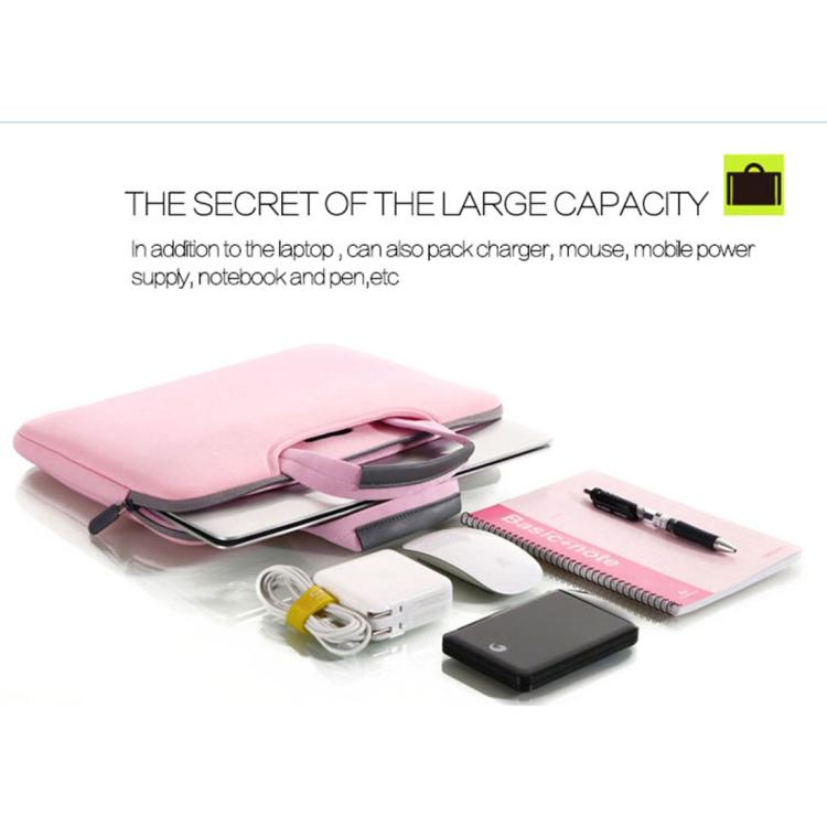 15.6 inch Portable Air Permeable Handheld Sleeve Bag for Laptops, Size: 41.5x30.0x3.5cm, 15.6 inch Black, 15.6 inch Pink, 15.6 inch Green, 15.6 inch Grey, 15.6 inch Magenta