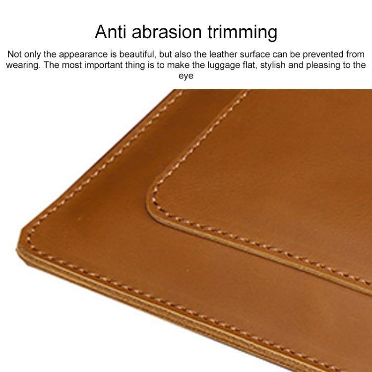 Universal Genuine Leather Business Laptop Tablet Zipper Bag For 13.3 inch and Below, 13.3 inch