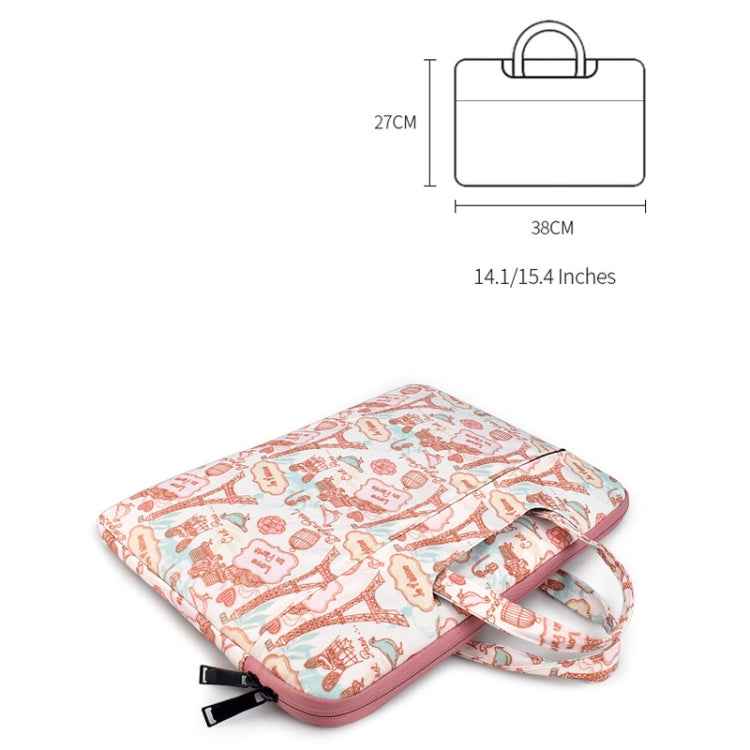 Canvas Waterproof Laptop Handbag for 14.1 inch Laptops