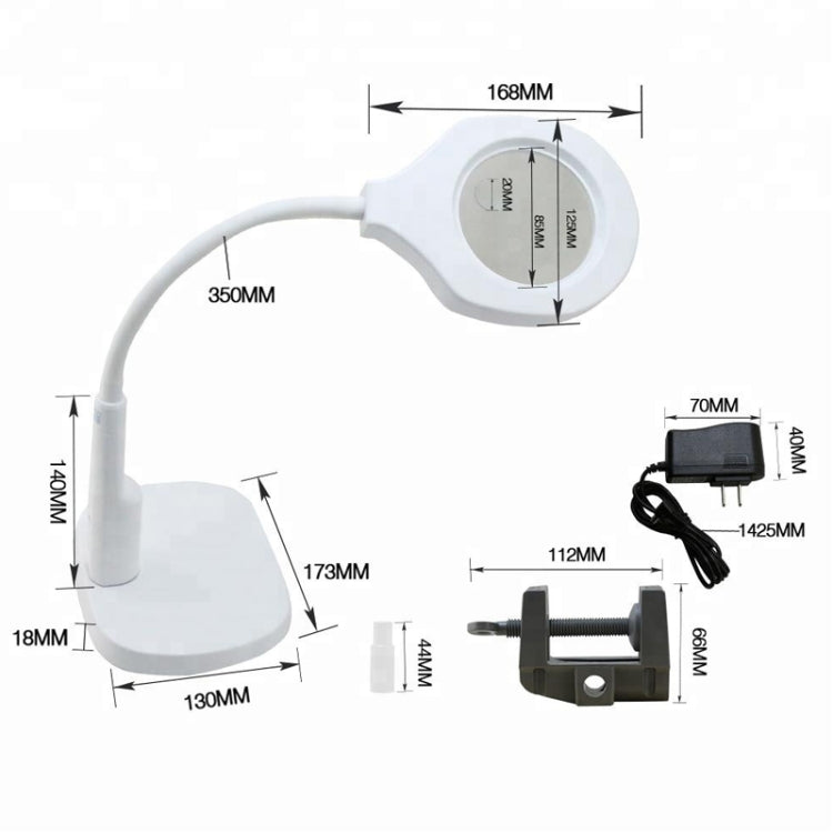 BEST Desktop Multi-function Portable Magnifying Lamp (Voltage 220V), 9145 Magnifier