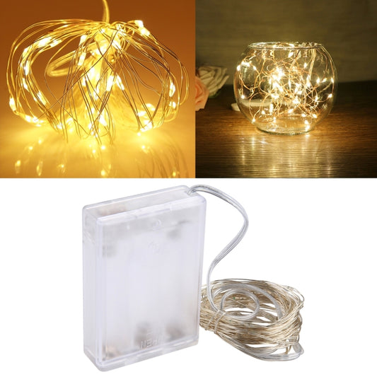 50 LEDs SMD 0603 3 x AA Batteries Box Fairy Lamp Decorative Light, DC 5V, 5m Yellow Light, 5m Blue Light, 5m Colorful Light, 5m Pink Light, 5m Green Light, 5m Purple Light, 5m Red Light, 5m White Light, 5m Warm White