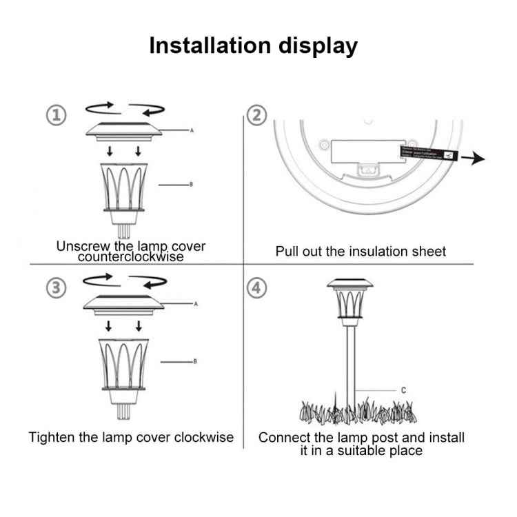 Solar Energy Coffee Outdoor Lawn Lamp IP65 Waterproof LED Decorative Garden Light