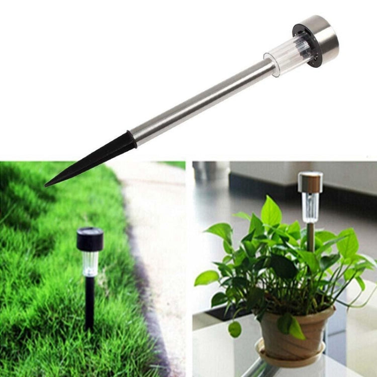 10 PCS Solar Energy Outdoor Lawn Lamp Stainless Steel IP65 Waterproof LED Decorative Garden Light
