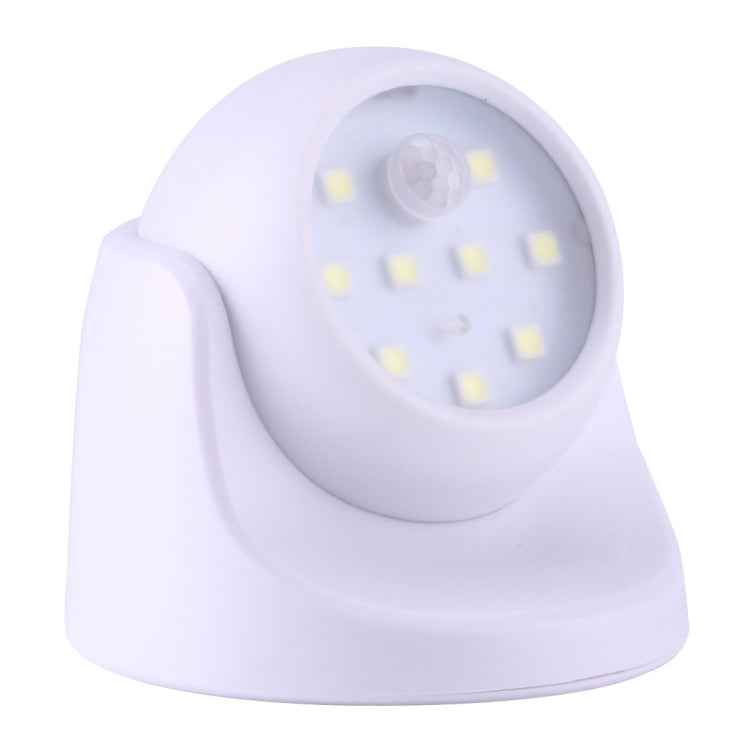 9 LEDs 240 LM 6000K 360 Degrees Rotation Wireless Motion Sensor Wardrobe Light / Night Light / Wall Lamp for bedroom, living room, bathroom, aisle