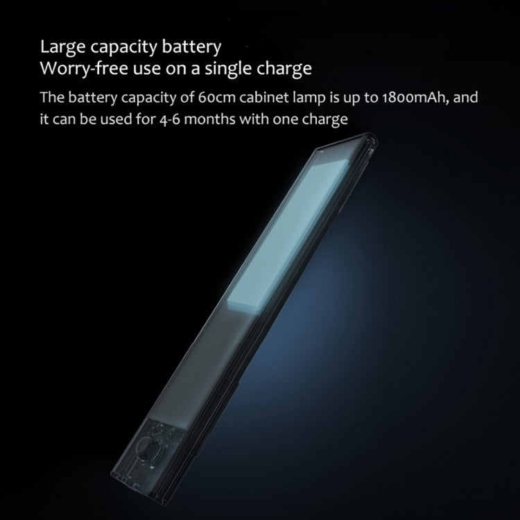 40cm Original Xiaomi Youpin YEELIGHT LED Smart Human Motion Sensor Light Bar Rechargeable Wardrobe Cabinet Corridor Wall Lamps, 40cm