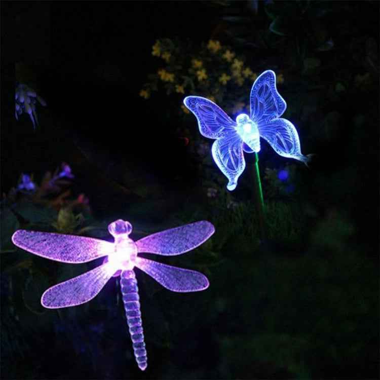 Bird Dragonfly Butterfly Pattern Outdoor Garden Landscape Path Decorative Light
