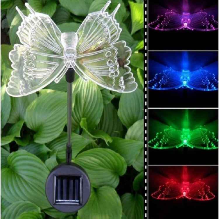 Bird Dragonfly Butterfly Pattern Outdoor Garden Landscape Path Decorative Light