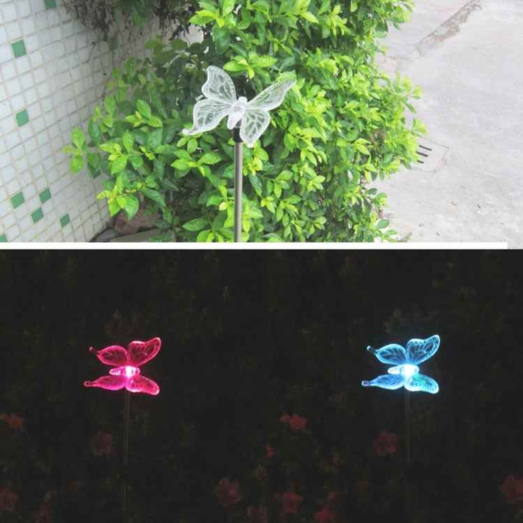 Bird Dragonfly Butterfly Pattern Outdoor Garden Landscape Path Decorative Light