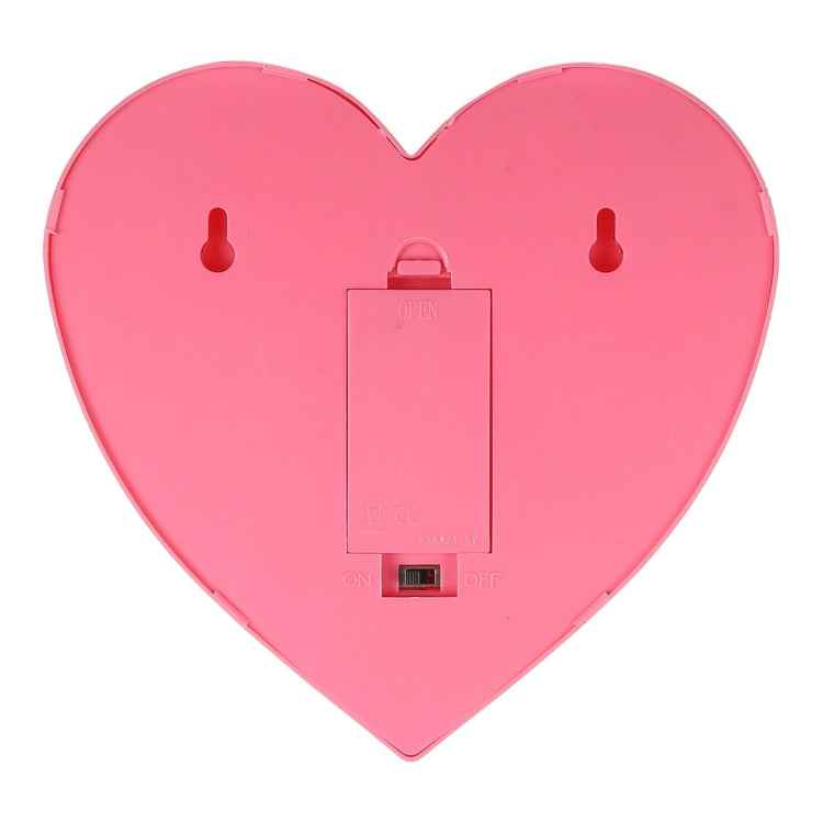 2 x AA Batteries Powered Party Festival Table Wedding Lamp Night Light, Heart(Pink)