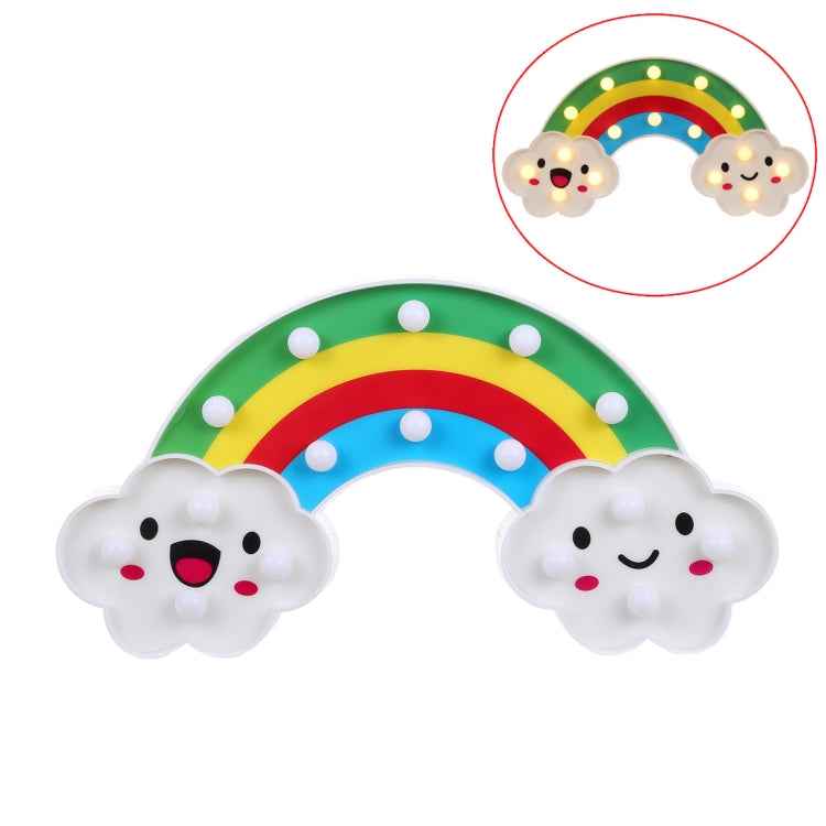 2 x AA Batteries Powered Party Festival Table Wedding Lamp Night Light, Rainbow