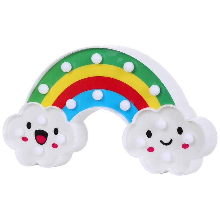 2 x AA Batteries Powered Party Festival Table Wedding Lamp Night Light, Rainbow