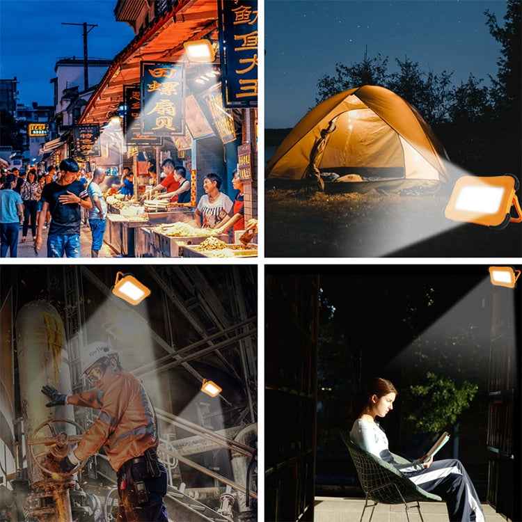 50W 32 LEDs Solar Portable Camping Light Magnetic Lighting Emergency Light with Four Levels of Brightness & Power Bank & Battery Indicator