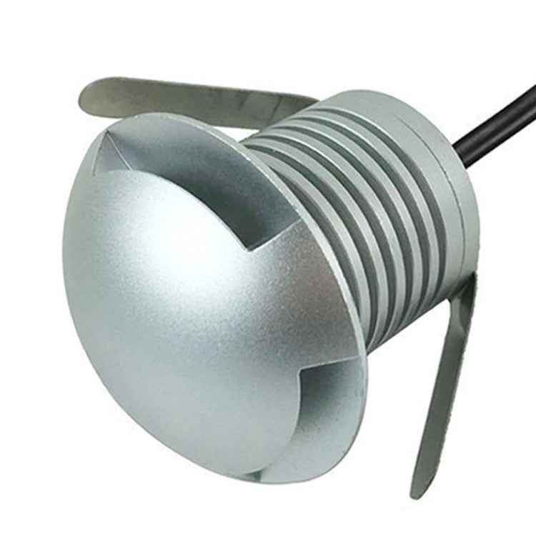 3W LED Embedded Polarized Buried Lamp IP67 Waterproof Turtle Shell Lamp Outdoor Garden Lawn Lamp, Warm Light 3000K Q1 One-way Light