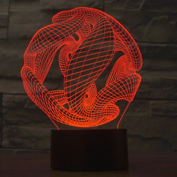 7 Color Discoloration Creative Visual Stereo Lamp Desk Lamp Night Light, Abstract Style Model 7