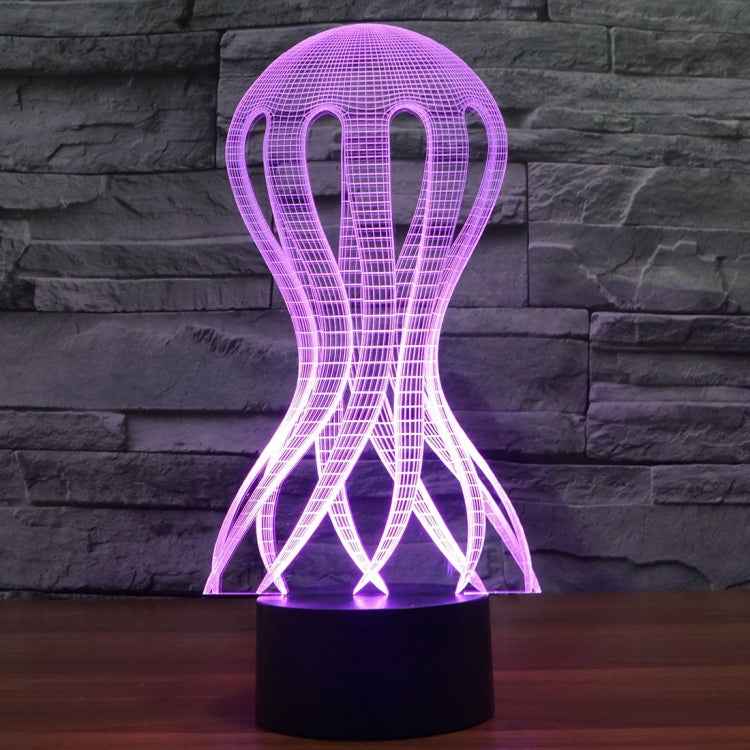7 Color Discoloration Creative Visual Stereo Lamp Desk Lamp Night Light, Acaleph Style
