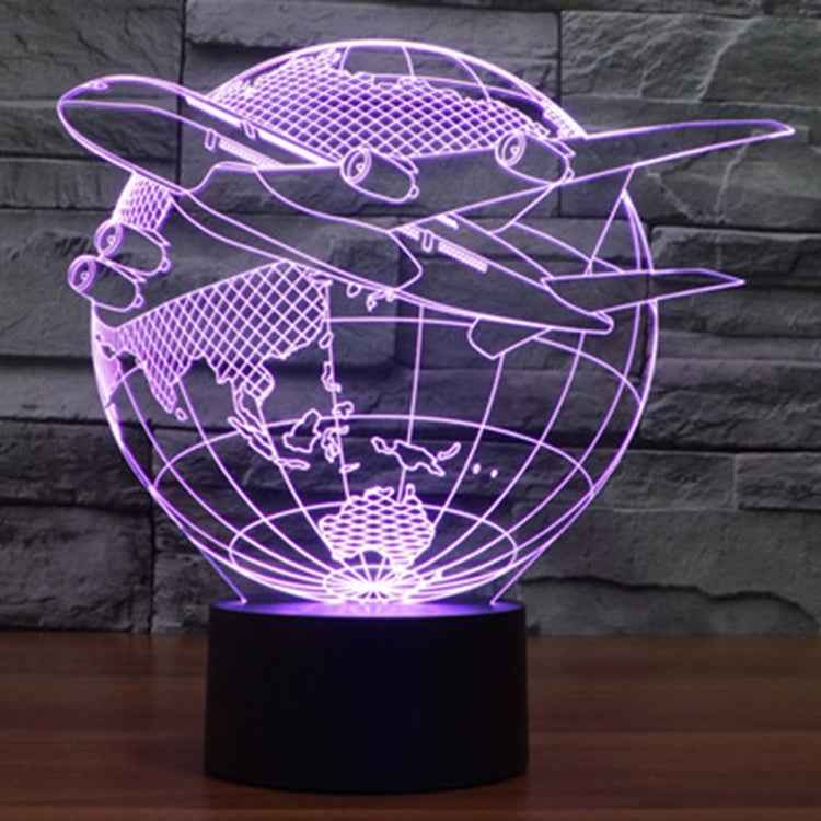 7 Colour Discoloration Creative Visual Stereo Lamp Desk Lamp Night Light, Fly out of Asia Style