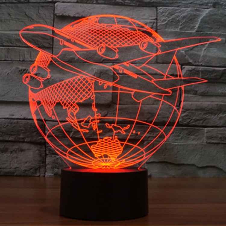 7 Colour Discoloration Creative Visual Stereo Lamp Desk Lamp Night Light, Fly out of Asia Style