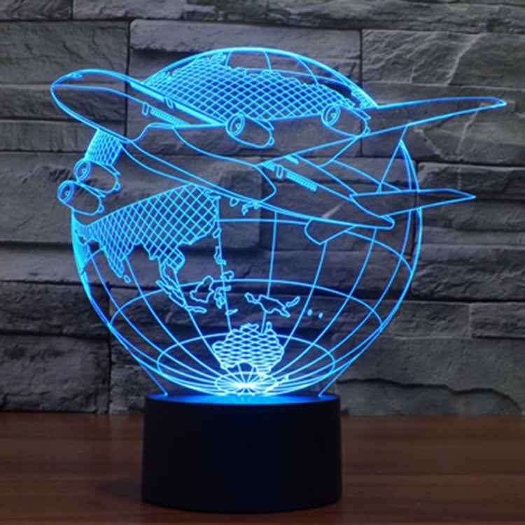 7 Colour Discoloration Creative Visual Stereo Lamp Desk Lamp Night Light, Fly out of Asia Style