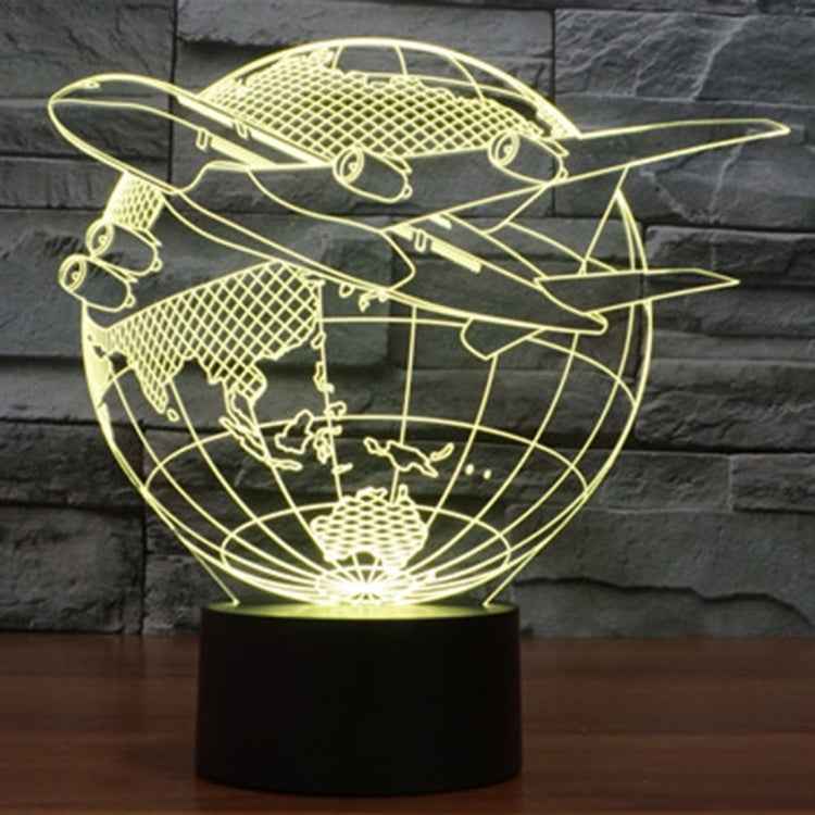 7 Colour Discoloration Creative Visual Stereo Lamp Desk Lamp Night Light, Fly out of Asia Style