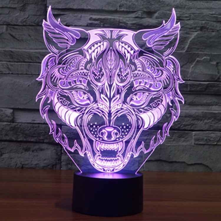 7 Colour Discoloration Creative Visual Stereo Lamp Desk Lamp Night Light, Leopard Shape