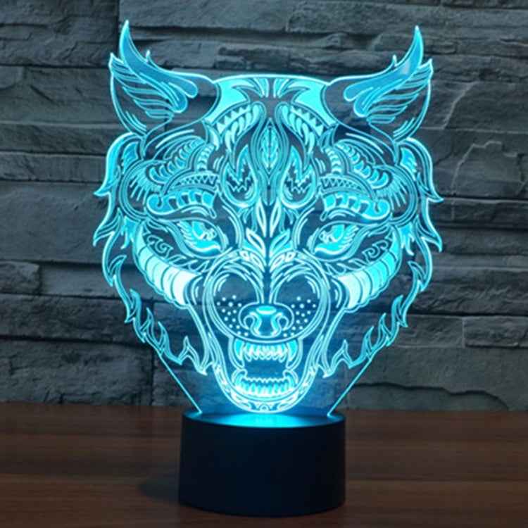 7 Colour Discoloration Creative Visual Stereo Lamp Desk Lamp Night Light, Leopard Shape