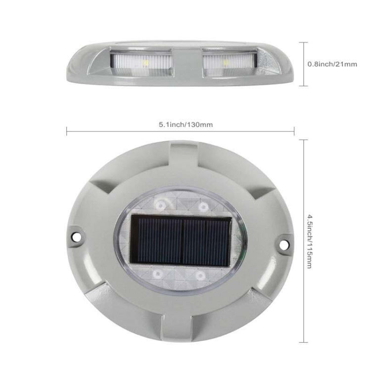 4 PCS LED Solar Powered Embedded Ground Lamp IP68 Waterproof Outdoor Garden Lawn Lamp