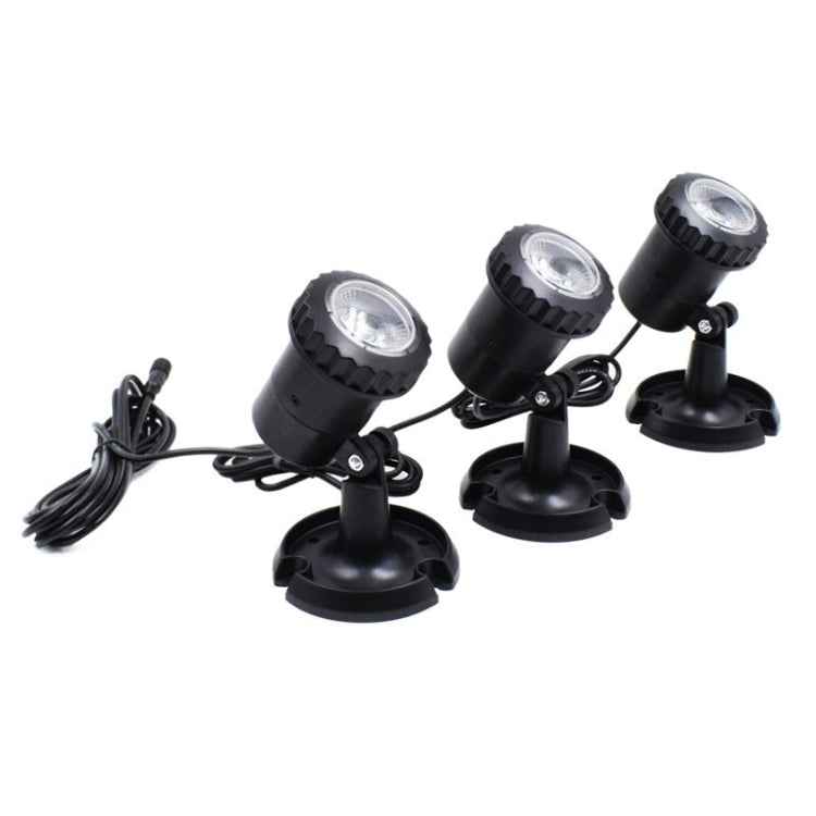 3 In 1 Red Green Blue Light Lawn Insertion Pool Diving Solar Spotlight