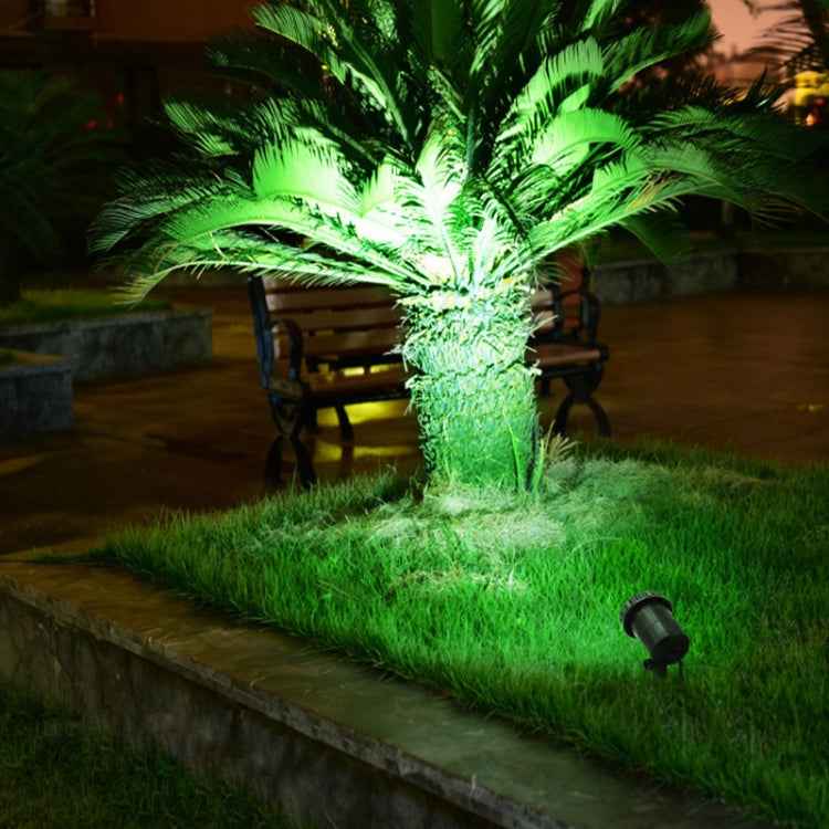 3 In 1 Red Green Blue Light Lawn Insertion Pool Diving Solar Spotlight